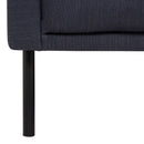 Larvik Fabric 2 Seater Sofa with Black Legs by Lavishway | Fabric Sofas-29577