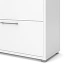 Prima White 4 Drawers Bookcase With 2 Shelves by Lavishway | Book Shelves and Cabinets-29125