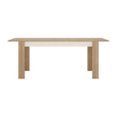 Lyon Oak And White Extendable Dining Table by Lavishway | Dining Tables-29556