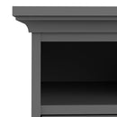 Paris Bedside 2 Drawers in Matt Grey by Lavishway | Bedside Tables-42216