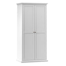 Paris 2 Doors Wardrobe in White by Lavishway | Wardrobe-42105