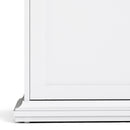 Paris 2 Doors Wardrobe in White and Oak by Lavishway | Wardrobe-42121