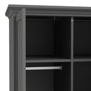Paris 2 Doors Wardrobe in Matt Grey by Lavishway | Wardrobe-42126