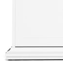 Paris 3 Doors Wardrobe in White and Oak by Lavishway | Wardrobe-42093