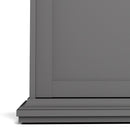 Paris 3 Doors Wardrobe in Matt Grey by Lavishway | Wardrobe-42102