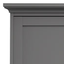 Paris 3 Doors Wardrobe in Matt Grey by Lavishway | Wardrobe-42101