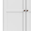 Paris 4 Doors Wardrobe in White by Lavishway | Wardrobe-42063