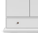 Paris 2 Doors Wardrobe in White by Lavishway | Wardrobe-42138