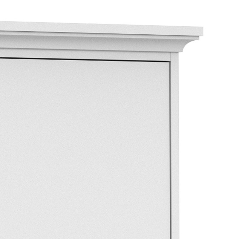 Paris 2 Doors Wardrobe in White by Lavishway | Wardrobe-42136