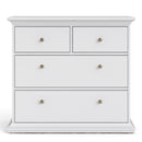 Paris White Wooden 4 Chest Of Drawers by Lavishway | Chest Of Drawers-29348