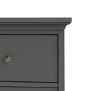 Paris Matt Grey Wooden Chest of 4 Drawers by Lavishway | Chest Of Drawers-42200
