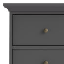 Paris Matt Grey Wooden Chest of 6 Drawers by Lavishway | Chest Of Drawers-42187