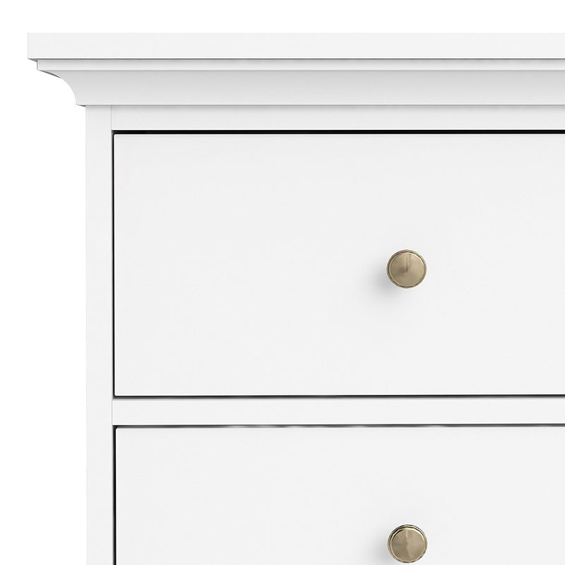 Paris Wooden White 8 Chest Of Drawers by Lavishway | Chest Of Drawers-42152
