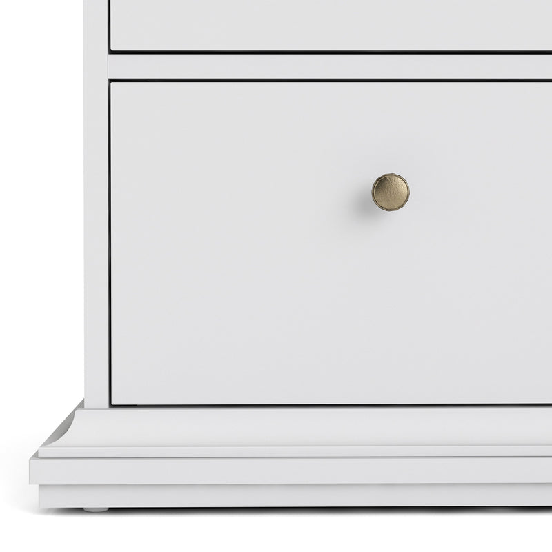 Paris Wooden White & Oak Chest of 8 Drawers by Lavishway | Chest Of Drawers-42160