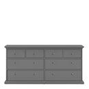 Paris 8 Drawers Double Chest of Drawers by Lavishway | Chest Of Drawers-42163