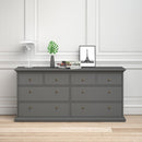 Paris 8 Drawers Double Chest of Drawers by Lavishway | Chest Of Drawers-42161