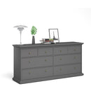 Paris 8 Drawers Double Chest of Drawers by Lavishway | Chest Of Drawers-42167