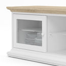 Paris Oak 2 Doors Wide TV Unit by Lavishway | TV Units Cabinets-41953