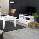 Paris White 2 Drawers Classic TV Unit by Lavishway | TV Units Cabinets-41981