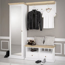 Paris White and Oak 2 Drawers TV Unit by Lavishway | TV Units Cabinets-41972