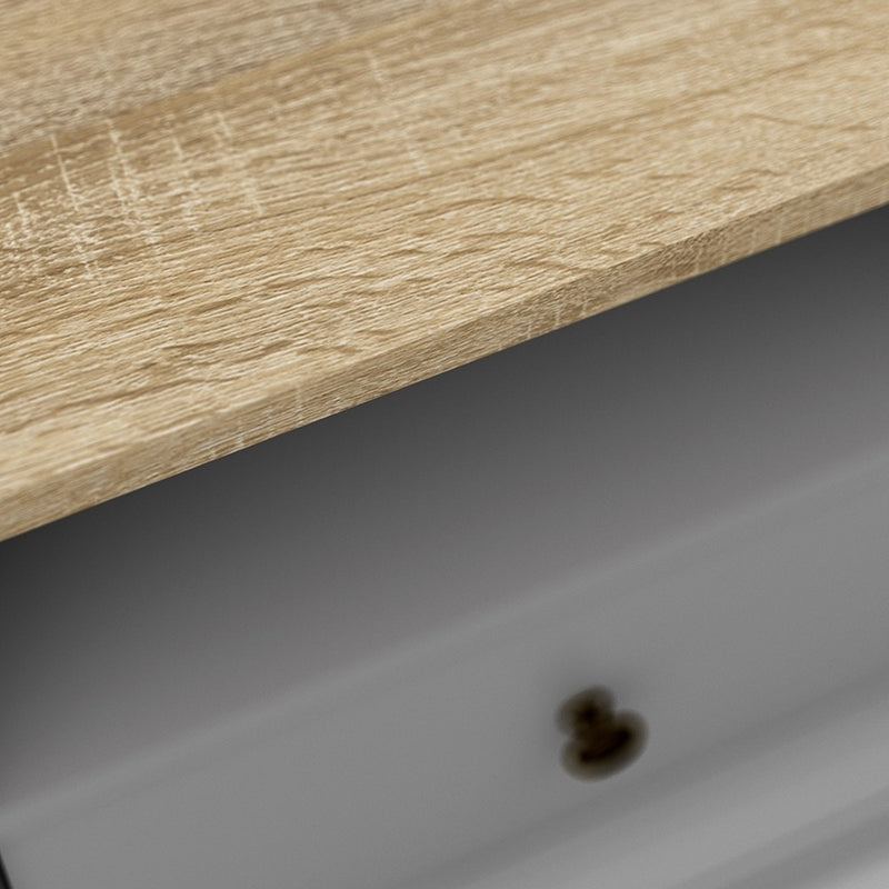 Paris White and Oak 2 Drawers TV Unit by Lavishway | TV Units Cabinets-41971