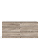 Naia Truffle Oak 6 Drawer Chest by Lavishway | Chest Of Drawers-40994
