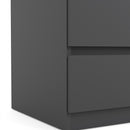 Naia Black Matt 3 Drawer Chest by Lavishway | Chest Of Drawers-40959