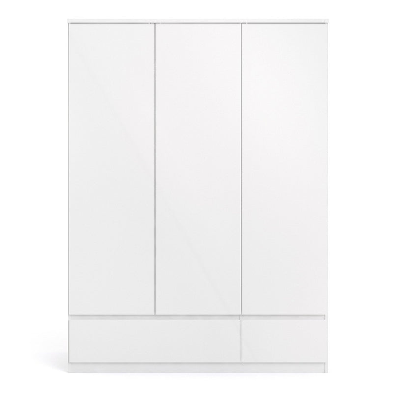 Naia 3 Doors High Gloss Wardrobe by Lavishway | Wardrobe-33121