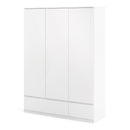 Naia 3 Doors High Gloss Wardrobe by Lavishway | Wardrobe-33123