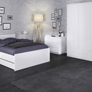 Naia 3 Doors High Gloss Wardrobe by Lavishway | Wardrobe-33126