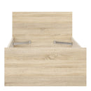 Naia Classic Design Wooden Oak Finish Bed by Lavishway | Wooden Beds-40826