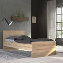 Naia Classic Design Wooden Oak Finish Bed by Lavishway | Wooden Beds-40823