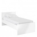 Naia White High Gloss Wooden Bed by Lavishway | Wooden Beds-40874