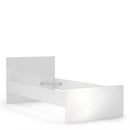 Naia White High Gloss Wooden Bed by Lavishway | Wooden Beds-40876
