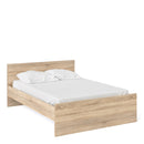 Naia Classic Design Wooden Oak Finish Bed by Lavishway | Wooden Beds-40829