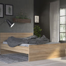 Naia Classic Design Wooden Oak Finish Bed by Lavishway | Wooden Beds-40821