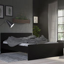 Naia Classic Design Wooden Matt Black Bed by Lavishway | Wooden Beds-40839