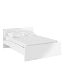 Naia White High Gloss Wooden Bed by Lavishway | Wooden Beds-40881