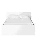 Naia White High Gloss Wooden Bed by Lavishway | Wooden Beds-40879