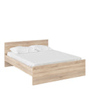Naia Classic Design Wooden Oak Finish Bed by Lavishway | Wooden Beds-40836