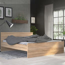 Naia Classic Design Wooden Oak Finish Bed by Lavishway | Wooden Beds-40833