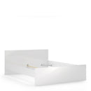 Naia White High Gloss Wooden Bed by Lavishway | Wooden Beds-40887