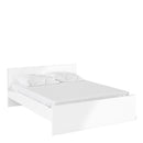 Naia White High Gloss Wooden Bed by Lavishway | Wooden Beds-40886