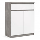 Naia Concrete High Gloss Drawer by Lavishway | Chest Of Drawers-40921