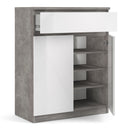 Naia Concrete High Gloss Drawer by Lavishway | Chest Of Drawers-40922