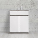 Naia Concrete High Gloss Drawer by Lavishway | Chest Of Drawers-40919