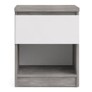 Naia Concrete 1 Drawer Bedside Cabinet by Lavishway | Bedside Tables-41095