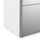 Verona Oak Finish Mirror Sliding Wardrobe by Lavishway | Wardrobe-33181