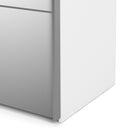 Verona Oak Finish Mirror Sliding Wardrobe by Lavishway | Wardrobe-33174