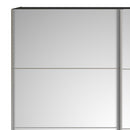 Verona Oak Finish Mirror Sliding Wardrobe by Lavishway | Wardrobe-33265